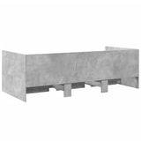 Daybed with Drawers without Mattress Concrete Grey 90x200 cm 3280821
