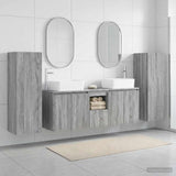 Bathroom Furniture Set 5 pcs Grey Sonoma 33 x 34.5 x 100 cm 3405999