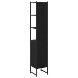 Bathroom Cabinet Black oak 33 x 33 x 185.5 cm Engineered Wood 862240