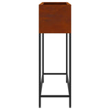 Raised Garden Planter Rusty 100 x 26 x 82 cm Weathering Steel 865882