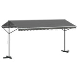 Free Standing Awning Grey 5 x 3 m Polyester 42033633