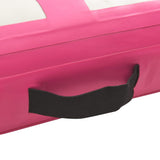 Inflatable Gymnastics Mat with Pump 700x100x20 cm PVC Pink 92688