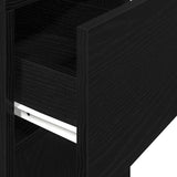 Computer Tower Stand with Drawer Black 30x44x74 cm 858732