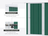 5ft x 3ft Metal Garden Storage Shed, Outdoor Tool Shed with Sloped Roof, Lockable Door for Tools, T3398P328402