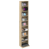 CD Cabinet Sonoma Oak 33 x 23.5 x 175 cm Engineered Wood 8012646