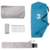 Backpacking Tent Blue 2-Person 185T Polyester with PU Coating 42018575