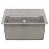 Sink Grey 780 x 500 mm 80% Quartz and 20% Resin 42028393