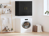 Wall Cabinet Black Oak 69.5 x 34 x 90 cm Engineered Wood 879515