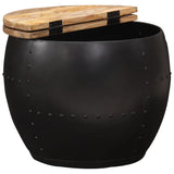 Coffee Table Round 53x43 cm Solid Mango Wood 287484