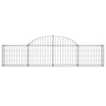 Arched Gabion Baskets 14 pcs 200x30x40/60 cm Galvanised Iron 3146059