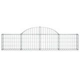 Arched Gabion Baskets 14 pcs 200x30x40/60 cm Galvanised Iron 3146059