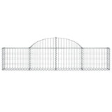 Arched Gabion Baskets 5 pcs 200x30x40/60 cm Galvanised Iron 3146050