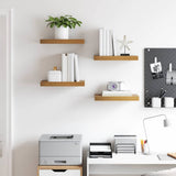 Wall Shelf 4 pcs Brown 40 x 23.5 x 4 cm Engineered Wood 42019943