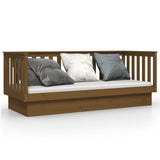 Day Bed without Mattress Honey Brown 75x190 cm Small Single Solid Wood Pine 821577