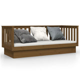 Day Bed without Mattress Honey Brown 90x190 cm Single Solid Wood Pine 821582