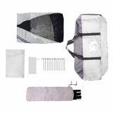 Pool Tent with Removable Fly & Mesh Walls Grey 618x532 cm 4100630