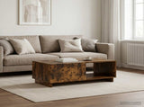 Coffee Table Smoked Oak 95 x 50.5 x 35 cm Engineered Wood 8011446