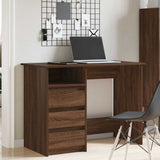 Desk Brown Oak 102x50x75 cm Engineered Wood 860469