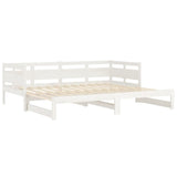 Pull-out Day Bed without Mattress White 2x cm 820318