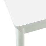 Dining Chair 2 pcs White and White Solid Rubber Wood 42020408