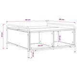 Coffee Table Old Wood 80 x 80 x 41 cm Engineered Wood 8013600
