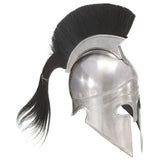 286229 Greek Warrior Helmet Antique Replica LARP Silver Steel