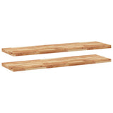 Floating Shelves 2 pcs 160x40x4 cm Oil Finished Solid Wood Acacia 3279652