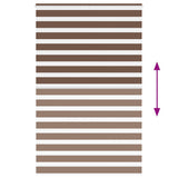 Zebra Blind Brown 150x200 cm Fabric Width 145,9 cm Polyester 4014375
