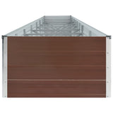 Raised Bed Brown Galvanised steel Large Raised Bed Rectangular 47074