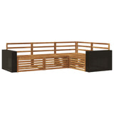 Outdoor Sofa Set 4 pcs Natural 255.5 x 176.5 x 73 cm 3383302