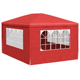 Party Tent 400 x 300 x 255 cm Red PE and Steel 42032347