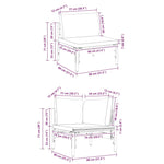 Garden Sofa Set Anthracite Steel 3379020