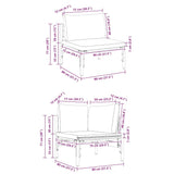Garden Sofa Set Anthracite Steel 3379020