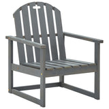 Garden Chair Set of 2 Grey Solid acacia wood 312419