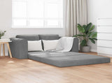 Folding Sofa Bed Dark Grey 148 x 71 x 83 cm Velvet 42030510