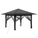 Gazebo with 4 Sidewalls 3.3 x 3.3 m Light Grey and Anthracite 42036814
