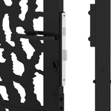 Garden Gate Black 100x150 cm Steel Trace Design 4100981