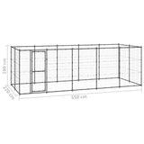 Outdoor Dog Kennel Steel 12.1 m 3082299