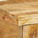 Wall-mounted TV Cabinet 100x30x19 cm Solid Rough Wood Mango 4017464