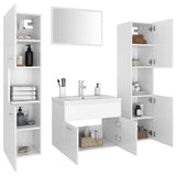 Bathroom Furniture Set White Engineered Wood 3071495