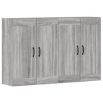 Wall Mounted Cabinets 2 pcs Grey Sonoma Engineered Wood 3197991