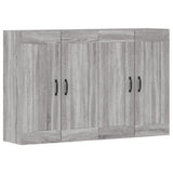 Wall Mounted Cabinets 2 pcs Grey Sonoma Engineered Wood 3197991
