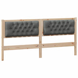 Headboard Other Brown and dark grey 180 cm Solid pine wood 878995
