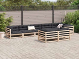 8 Piece Garden Sofa Set Solid Wood Pine 3299500