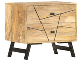 Bedside Cabinet 40x30x50 cm Solid Mango Wood 285875