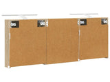 Bathroom Cabinet Set 3 pcs 120 x 10.5 x 60.5 cm Engineered wood 3403738