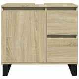 Bathroom Cabinet Sonoma Oak 65x33x60 cm Engineered Wood 849678