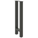 ZNTS Coffee Table Legs Anthracite 2 pcs 28x cm Steel 4013294