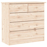Chest of Drawers ALTA 77x35x73 cm Solid Wood Pine 353921