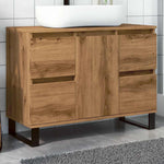 ZNTS Bathroom Sink Cabinet Artisan Oak 80x33x60 cm Engineered Wood 857239